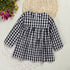 Girls Plaid Winter Dress